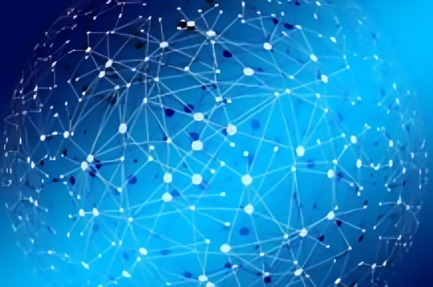 enHealing - Energetischen Praxis, persönlichen Entwicklung und Vitalstoffberatung - Ein abstraktes digitales Netzwerk, das eine Kugel bildet.